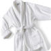BATA DE BAÑO EN MINI STRIPE CUELLO TIPO CHAL